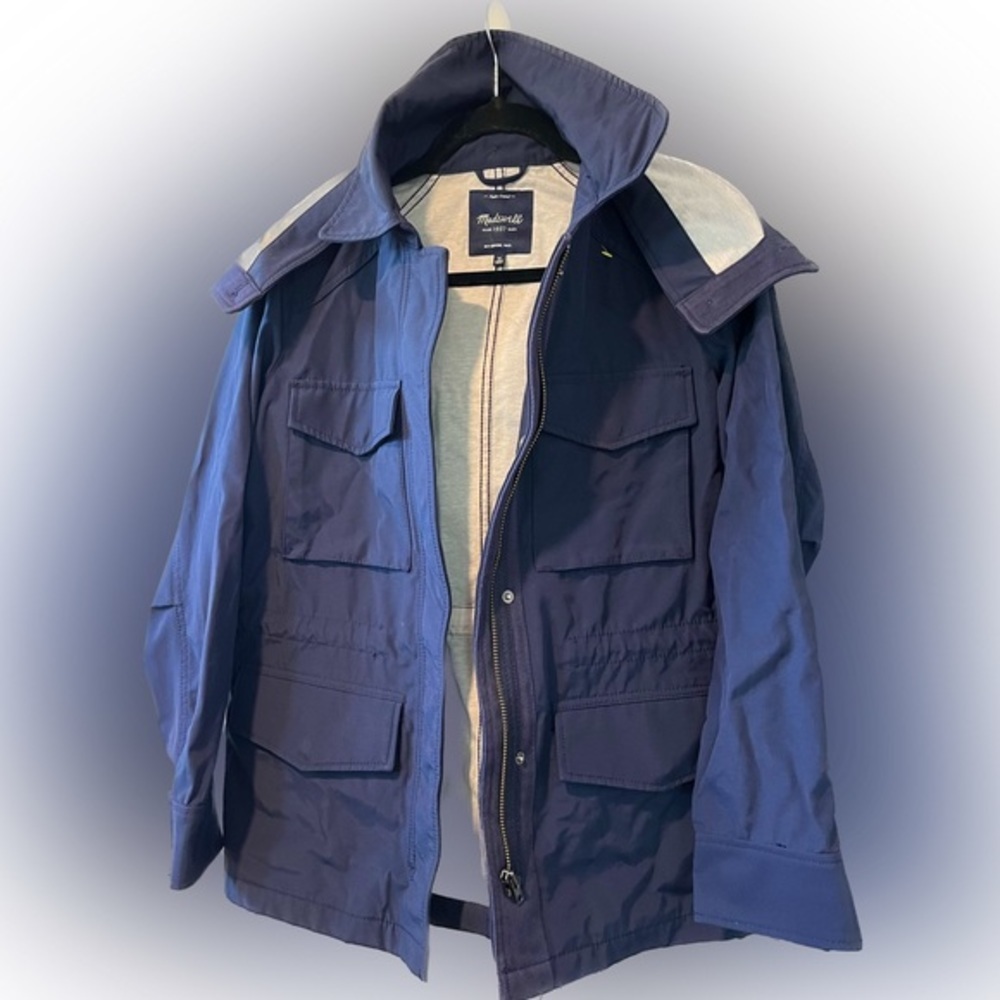 Madewell Fieldswalk Navy Winter Jacket B9380 Sz Medium NWOT